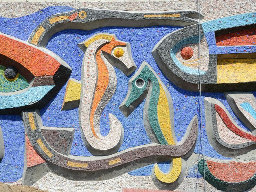 a painting of a fish